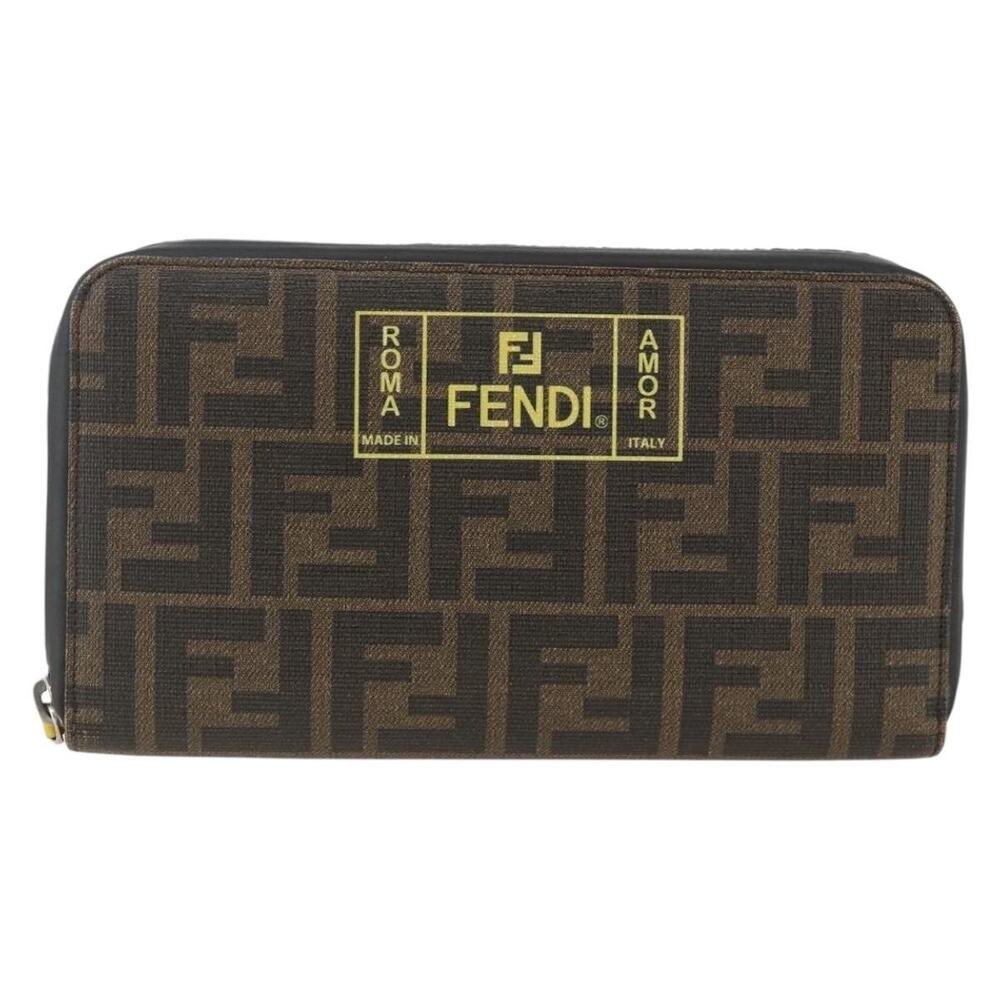 Fendi Zucca Long Wallet Black